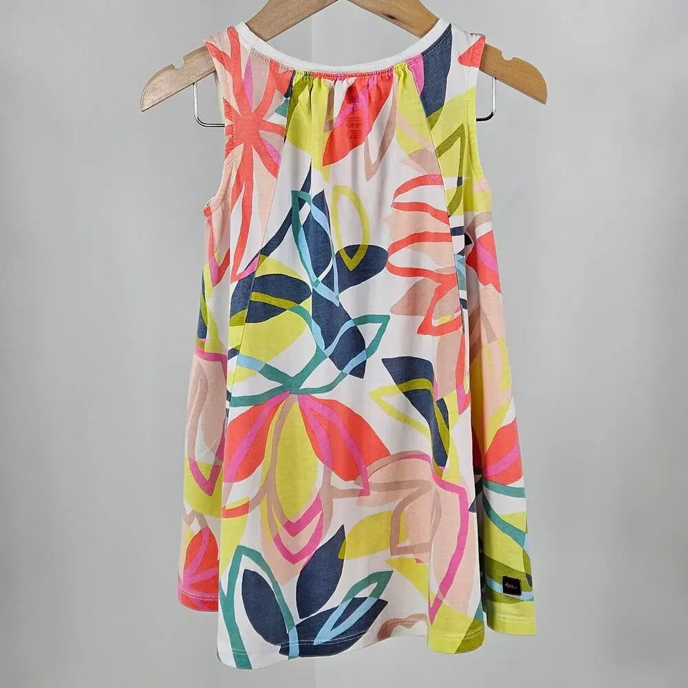 Girl's Denim and Floral Print Spring Summer Dress Bundle Set Size 3 | MINOR FLAW
